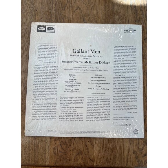 Gallant Men Stories of the American Adventure Vinyl Record T-2643 Album - Picture 5 of 5